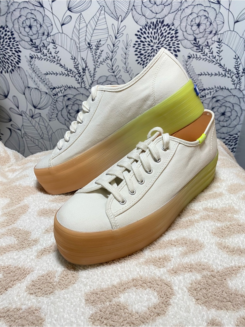 Keds Women's Triple Up Ombre Foxing Sneakers Pastel Platform 8